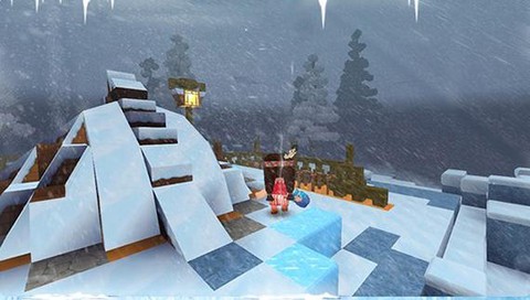 迷你世界怎么去雪原