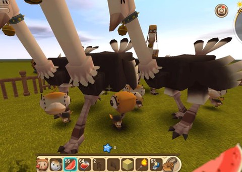 迷你世界野生鸵鸟怎么驯服