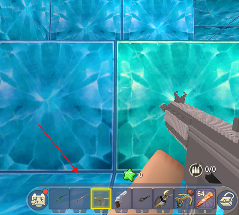 迷你世界怎么用举机枪